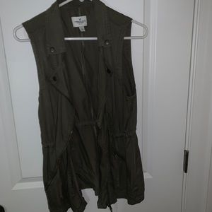 American Eagle Outfitters Olive Utility Vest